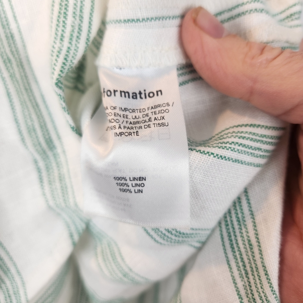 Reformation Oversized Striped Linen shirt size S like new - Picture 11 of 15